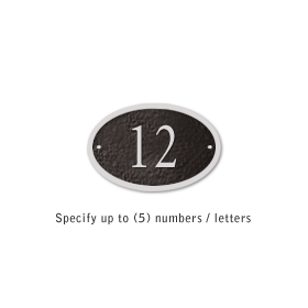 Aluminum Oval Petite Plaques